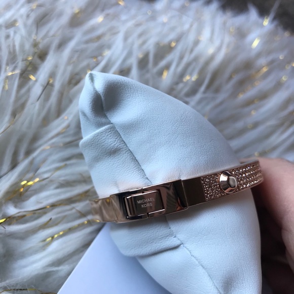 MK Gold Rose Bangle bracelet - Picture 5 of 11